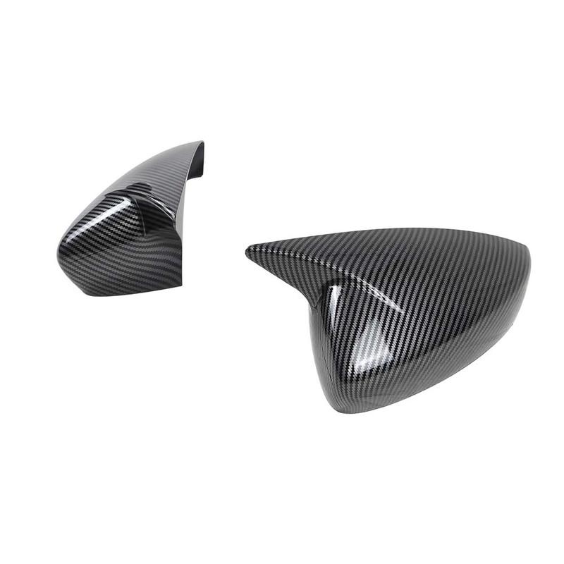 For Mazda CX30 CX-30 - Car Sticker Rearview Side Mirror Cover Wing Cap Exterior Door Rear View Case Trim Carbon Fiber