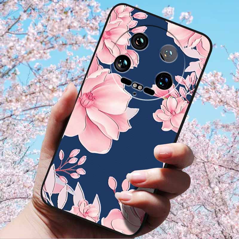 For Xiaomi 14 Ultra 5G 6.73" 14 Pro Cases Fashion 3D Retro Embossed Relief Soft TPU Siliocn Back Cover for Xiaomi 14 Capa Mi 14