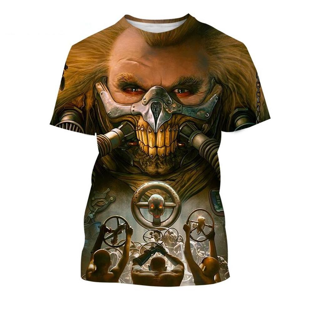 Hot selling Immortan Joe 3D print T-shirt mask monster villain demon T-shirt for men women fashionable casual kids tops