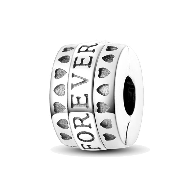 Pink Family Love Heart Charm Original Copper Beads Fit Pan Bracelet Diy Sister Mother Friendship Pendant Fine Gift Jewelry