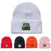Cute Cartoon Beanie Hat for Adults Knitted Cap Warm Ski Hats with for Frog Patte