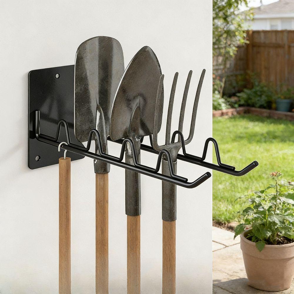 Space Saving Garden Tool Storage Rack Wall Mounted Wall Garage Storage Rack Gardening Tools