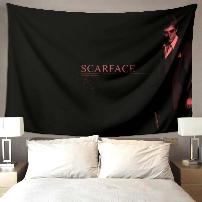 3D Scarface movie pattern printed blanket living room bedroom home decor picnic blankets for children's room bed birthday gift