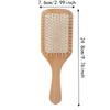 Bamboo Bristles Detangling Paddle Brush Ergonomic Handle Scalp Massage Brush  Blow Drying