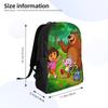 D-Doras and Friends Backpack Male  Print Backpacks Polyester Streetwear High School Bags Travel Colorful Rucksack