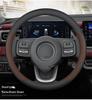 Ultra-Thin Genuine Leather Steering Wheel Cover for Great Wall Wingle 5 & 7 Cannon EV - All Seasons