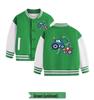 Boys' Versatile Spring/Autumn Jacket - Trendy Velvet Baseball Cardigan
