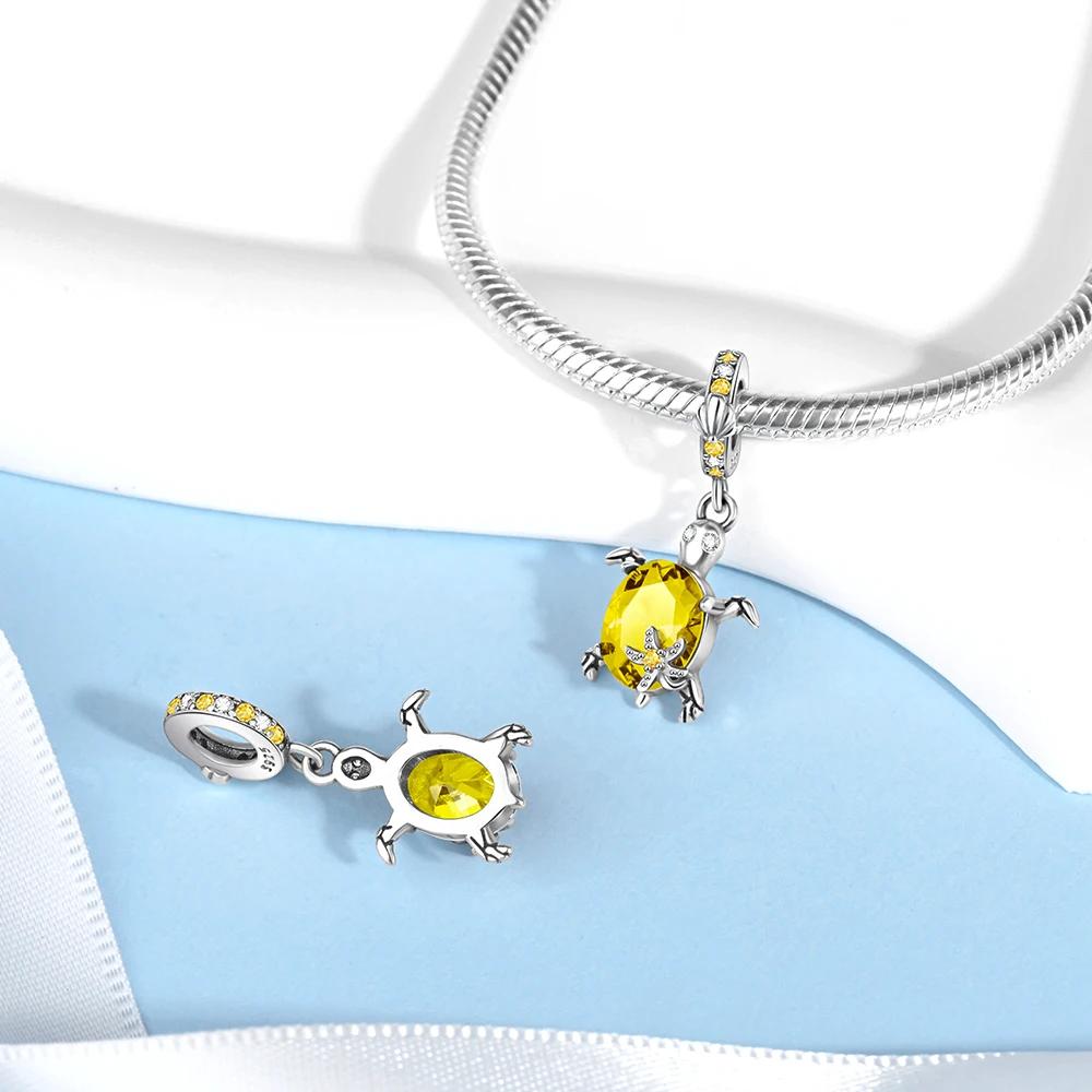 Kupfer Krabben Ozean Serie Blaue Schildkröte Seestern Muschel Passen Original Armband Charms Für Frauen DIY Feinschmuck Geschenke