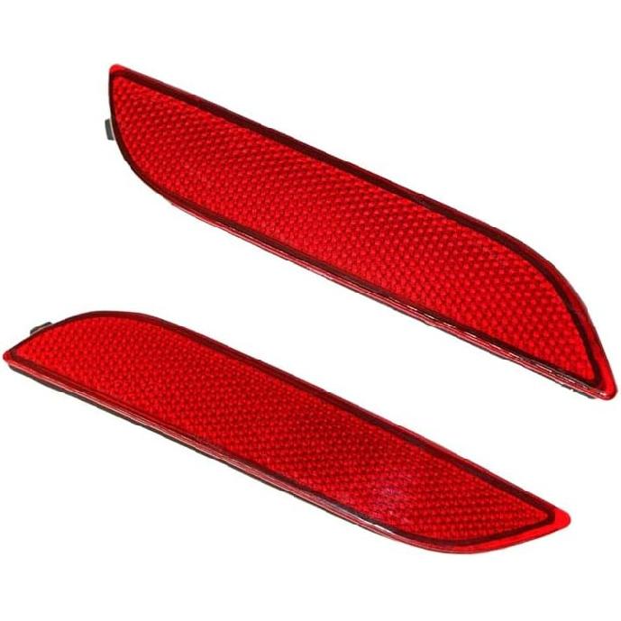 Car Rear Bumper Reflector, Brake Light Marker, Compatible with Toyota Camry 2018-2021, 81920-06060/81920-33020/ To1184110, 81910-06070/81910-33030/