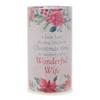 Celebrations Thinking Of You Wife Christmas Tube Lamp (Batteries Included)