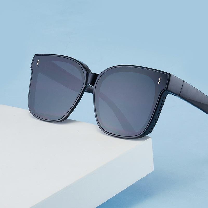 Men's glasses myopia sunglasses polarized light anti-ultraviolet anti-strong light large frame sunglasses men's clips women's driving glasses