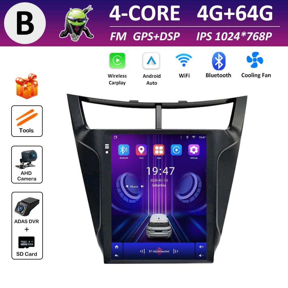 Cooling fan Wireless Carplay Car Video for Chevrolet Sail 3 2015 2016 2017 Radio Player DSP Stereo GPS Navigation Touch Screen