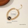 1pc New Dripping Oil Lion Head  Chain Bracelet