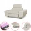 Bosso Lounge Chair Family Furniture Beige Velvet Recliner Headrest