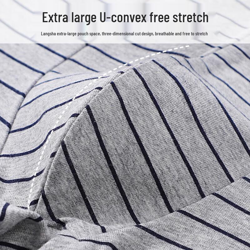 LangSha Men's Cotton Boxer Briefs