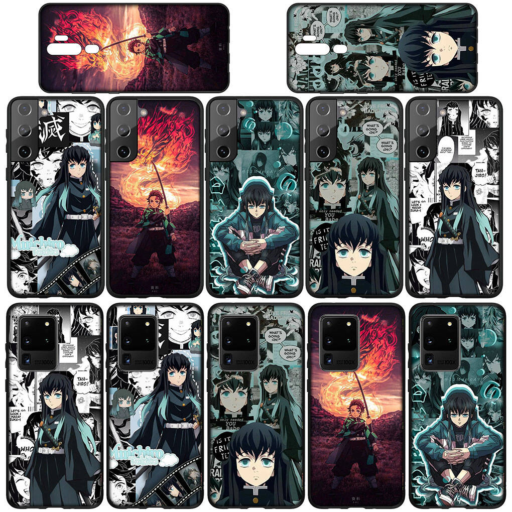 Phone Case for iPhone 17 16 15 Plus Huawei P30 P20 Lite Redmi Note 14 12 11 13 Pro Max OPPO A60 A80 A40 A18 A38 A54 Muichiro Tokito Demon Slayer Cover