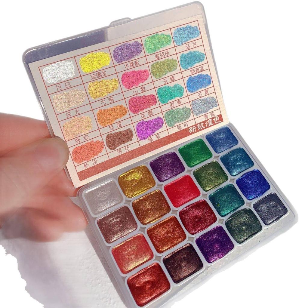 Dunhuang Pearlescent Watercolor Paint for Nail Art & Chinese Painting
