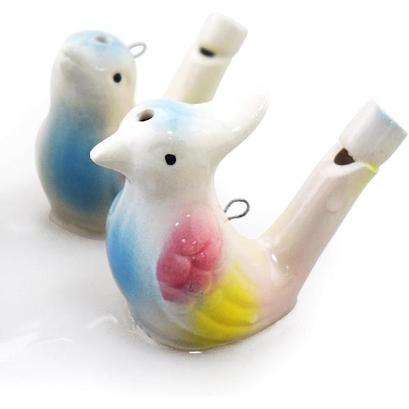 JJJFLY 4 шт. Керамические свистульки в виде водяных птиц с веревкой для подвешивания, Игрушки для детей, Подарок на день рождения, Подарки для вечеринки, Пасхальные подарки, 739804259153