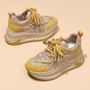 Small thick-soled inner height increase dad shoes women's spring new muffin sports casual shoes fashion mesh shoes