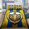 Leeds Crest Custom Name Pattern Bedding Quilt Set Quilt Cover Pillowcase Home Birthday Gift(1 * duvet cover + 2 * pillowcase, without core)