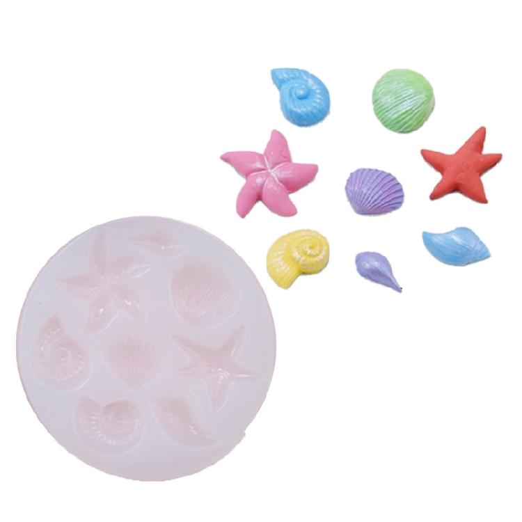 Multipurpose Silicone Craft Mold with Starfish Shell Design Perfect for Candle Soap Resin Art Craft Enthusiasts