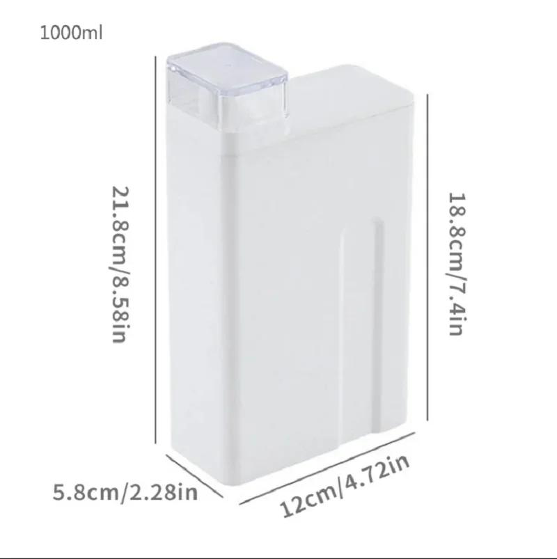 Креативная модная бутылка для хранения смягчителя большой емкости 1000 мл белая пустые бутылки для стирального порошка многоразовые органайзер для ванной комнаты 1000ml