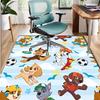 PAW Patrol Pattern Rug, Indoor/Outdoor Mat, for Picnic, Gameroom, Bedroom, Office, Living Room, Home Decor Carpet, Birthday Gift