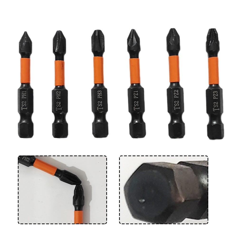 Screwdriver Bit Alloy Steel Orange PH1 PH2 Brand-New