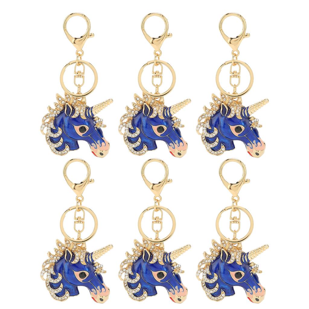 6 Stück Tier Schlüsselanhänger Liebliches Aussehen Exquisite Details Dekorative Schlüsselanhänger für Taschenanhänger