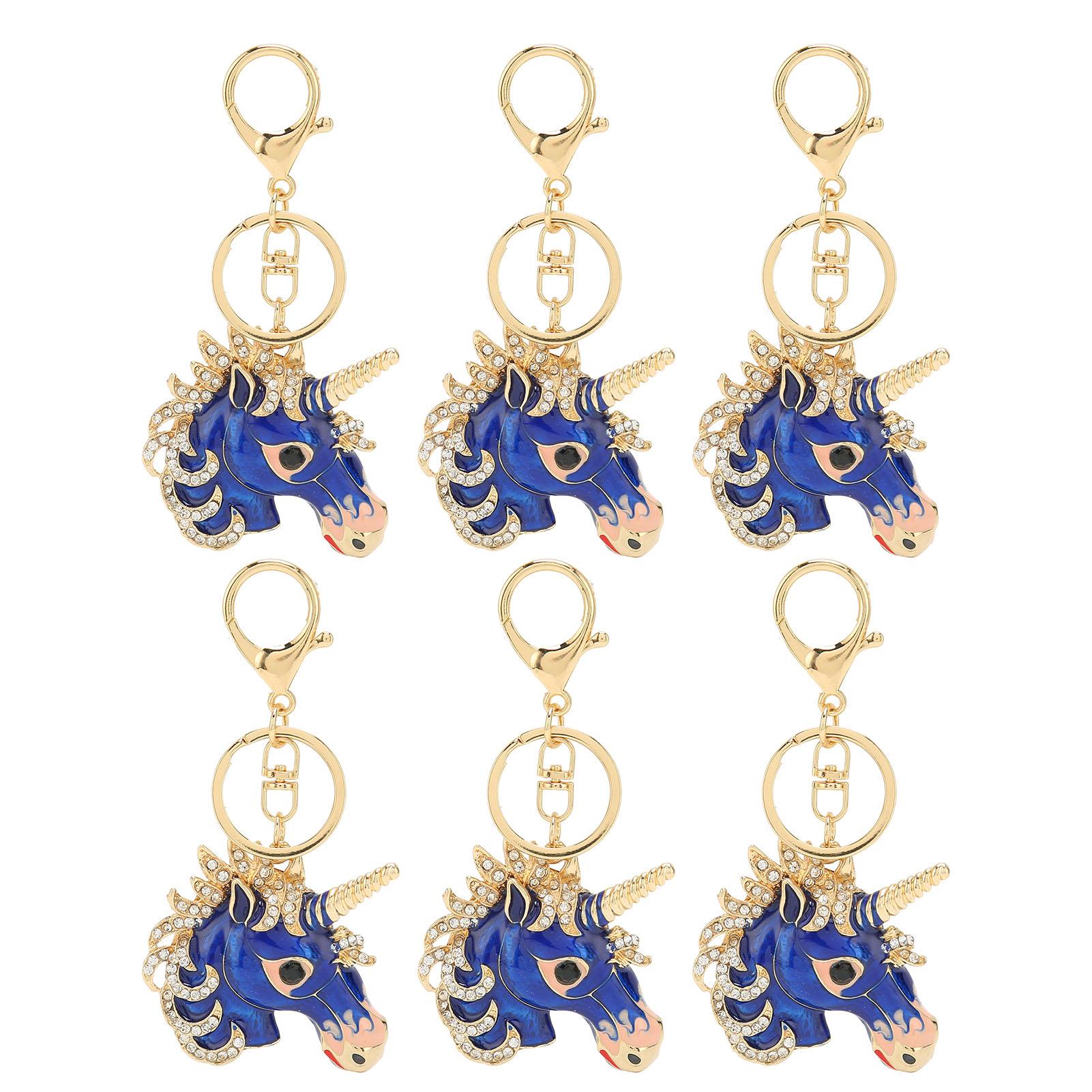 

6 шт. Брелок в виде животного, прекрасный внешний вид, изысканные детали, декоративный брелок для сумки, подвески синий
