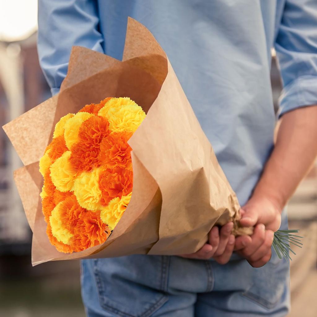 Artificial Marigold Flower Heads