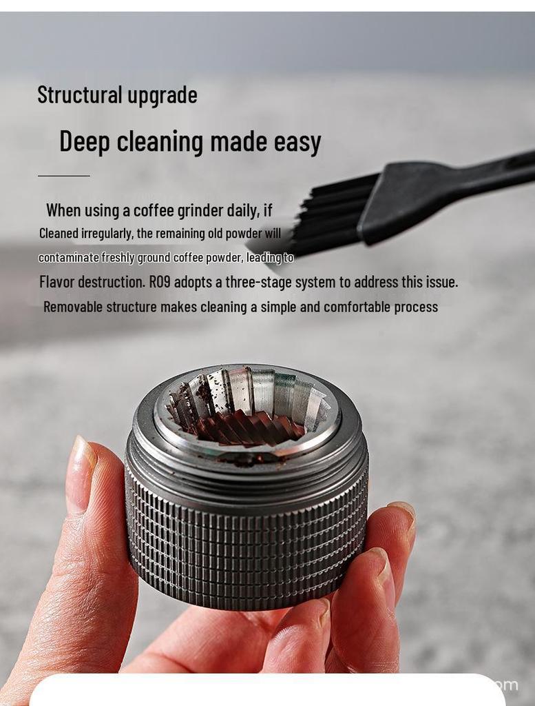 R Series Italian Manual Coffee Grinder: Hand-Grind Machine for Home Brewing.