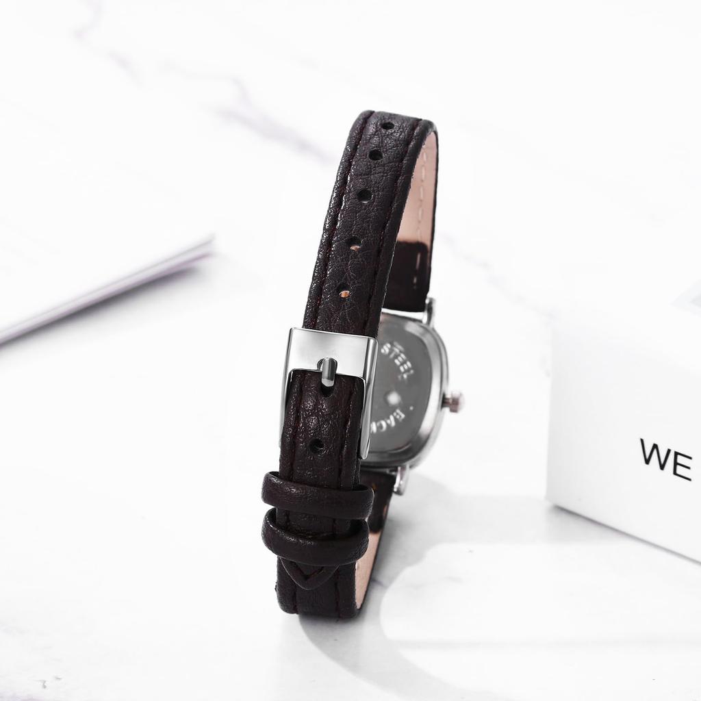 Watch with Leather Simple Antique Analog Thin Fashion Gift for Day Women's Strap, Design, Waterproof, Strap, Casual, Business, Watch, Women's