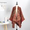 Outdoor Travel Camping Shawl Women'S Double-Sided Large Scarf Ethnic Style Warm Cape Shawl