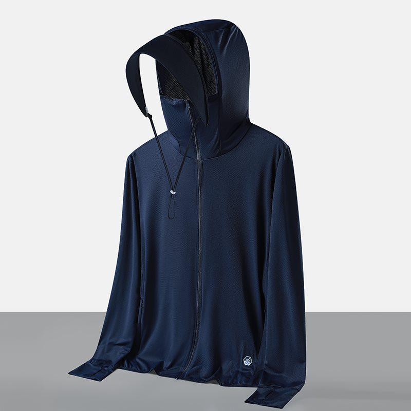 2026 UPF50+ Ice Silk Sun Protection Unisex Lightweight Breathable Summer Outdoor Clothing - Dark
