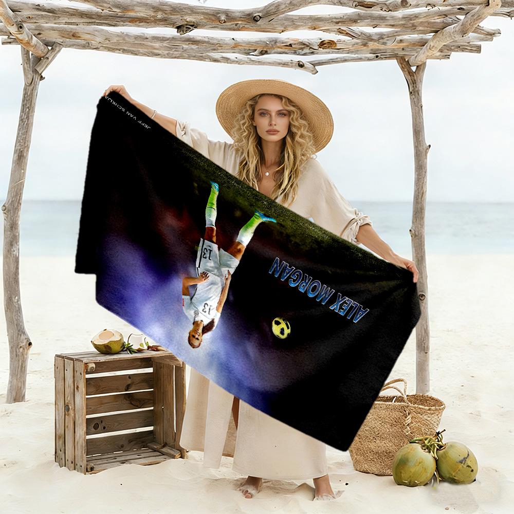Borussia Dortmund's Star Player Beach Towel High Absorbency & Quick-Dry Comfortable Lightweight