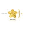 Elegant Flower Earrings For Women Gold Color Stainless Steel Flower Earring Luxury Wedding Party Minimalist Jewelry Gift
