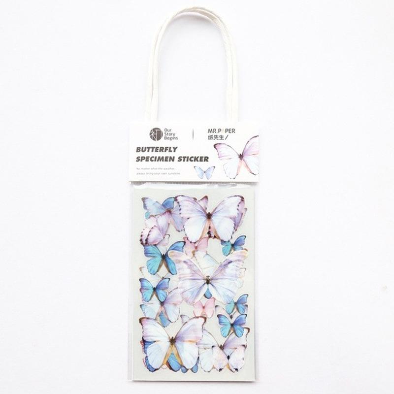2Bag Butterfly Series Daily Deco Washi Diary Stickers Scrapbook Journal Doodling Stationery Hand Account
