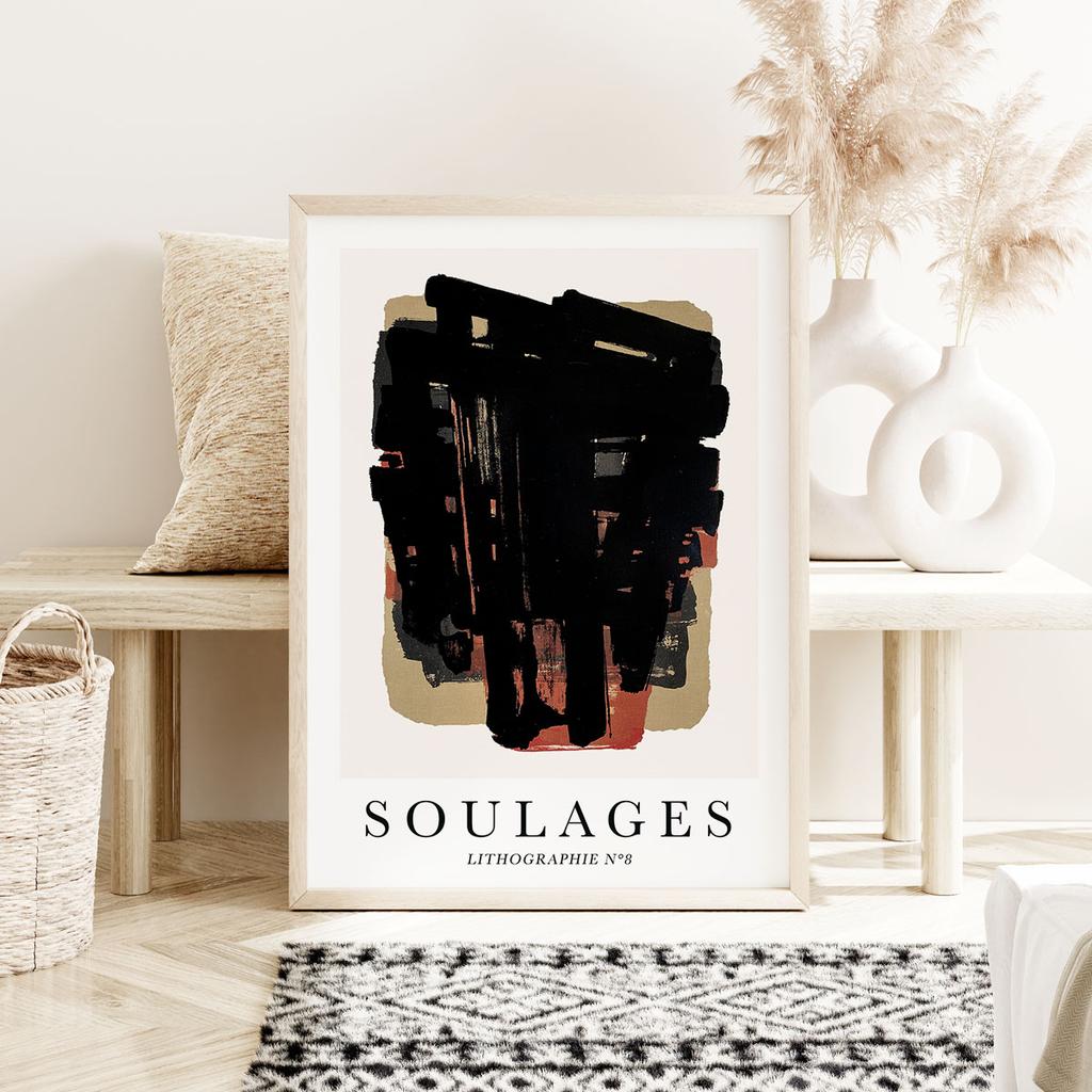 Poster Abstraction Soulages
