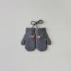 Korean Children's Gloves Autumn Winter New Solid Color Simple Warm Bag Finger Neck Baby Gloves Kids Mittens Accessories