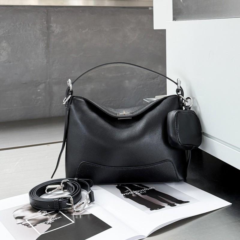 Hot Natural Drop Top Layer Cowhide Armpit Bag With A High-end Feel Hundred Clutch Handbag Trendy Leather Women's Small
