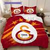 Set Copripiumino Trapuntato con Fantasia Galatasaray S.K. Federe Decorazione per la Casa Regalo di Compleanno (1 * copripiumino + 2 * federa, senza nucleo)