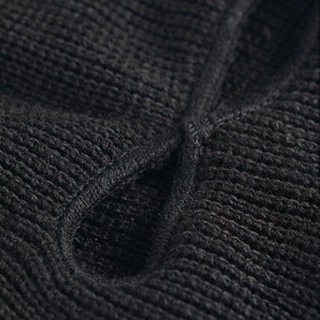 3 Otwory Pełna Osłona Twarzy Wełniana Dzianinowa Osłona Głowy Zimowa Czapka Narciarska Nakrycie Głowy Czarna