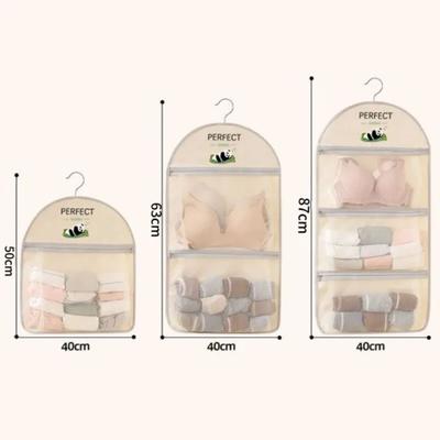 Large Capacity Storage Net, Dormitory Wardrobe, Socks Underwear Hanging Bag, Multilayer Breathable Mesh Pocket Door Storage Bags