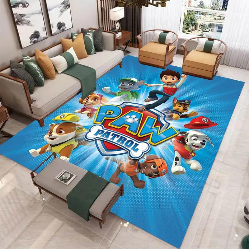 3D Cartoon PAW P-Patrol Printed Carpet Living Room Bedroom Carpet Non-slip Carpet Home Bedroom Decor Area Rug Birthday Gift