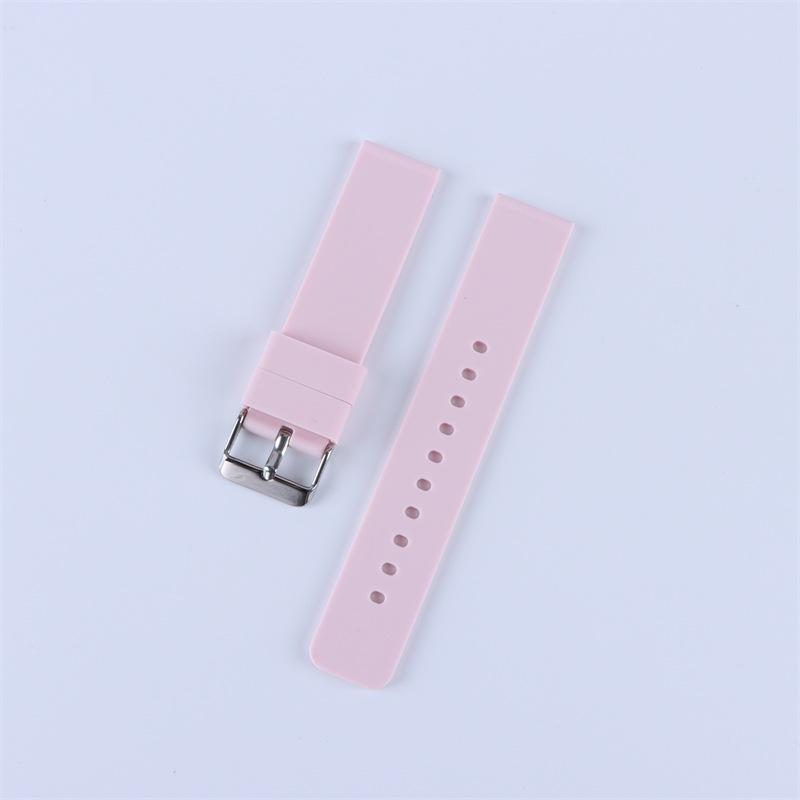 Bracelet de Montre Connectée en Silicone Imperméable Multicolore avec Barres à Dégagement Rapide en Tailles 16/18/20/22/24 mm