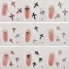 10Pcs 3D Cross Nail Charms for Nails Alloy Retro Cross Nail Charms Decoration DIY Alloy Nail Charms Decorations