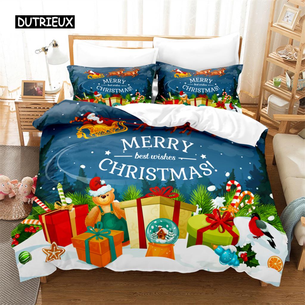 Christmas Gifts Bedding Set Duvet Cover Set 3d Bedding Digital Printing Bed Linen Queen Size Bedding Set Fashion Design