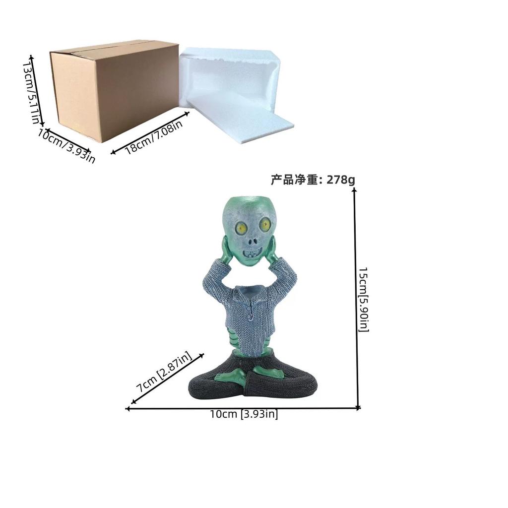 Halloween Horror Skelett Figuren Halloween Miniatur Yoga Skelett Figur Schädel Statue für Outdoor Gartenornamente