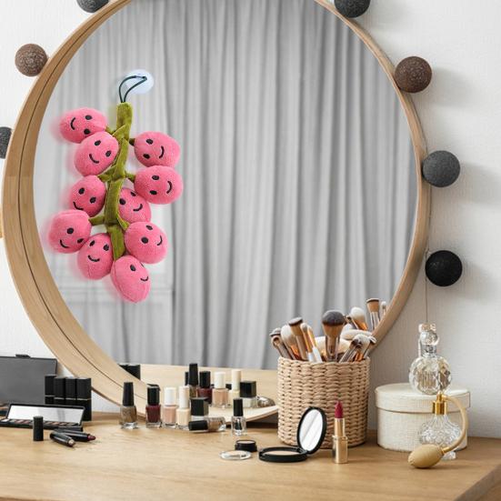 Simulace plyšových hraček z hroznů 20/26 cm Vycpané plyšové hračky realistické panenky Kreativní dekorace z hroznů Přívěsek na batoh Ovocné panenky pro děti Domácí dekorace do pokoje